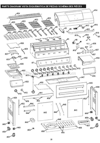 Part Location Diagram of G651-0058-W1 Char-Broil Bezel For Control Knob