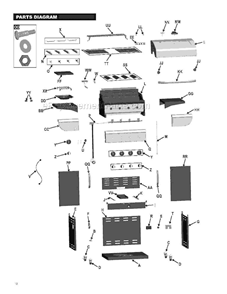Part Location Diagram of 80029717 Char-Broil Main Burner For Firebox