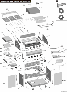 Part Location Diagram of 80008196 Char-Broil Electronic Ignition Kit