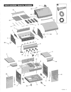 Part Location Diagram of 80005593 Char-Broil Control Panel