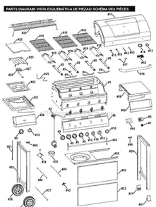 Part Location Diagram of G458-0007-W1 Char-Broil Warming Rack