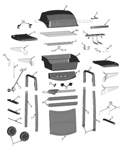 Part Location Diagram of G208-0030-W1 Char-Broil Cooking Grate