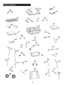 Diagram Diagram and Parts List for 2021 Char-Broil Grill