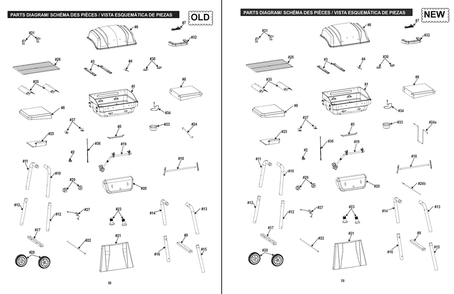 Diagram 1 Diagram and Parts List for  Char-Broil Grill
