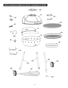 Diagram Diagram and Parts List for 16301878 2016 Char-Broil Grill