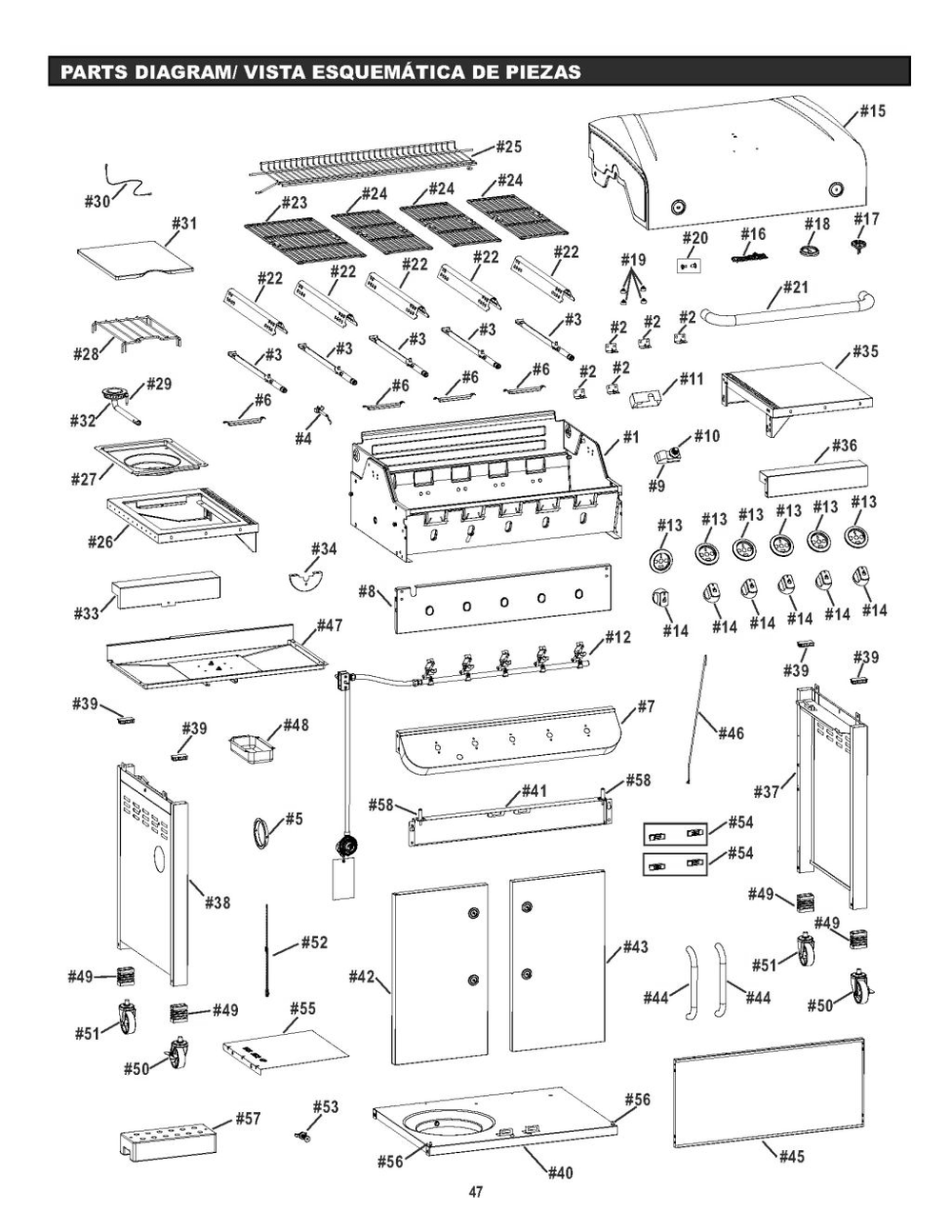 Diagram Diagram and Parts List for 2018 Char-Broil Grill