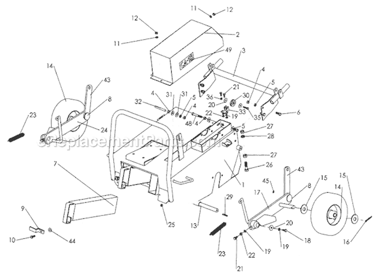 Page A Diagram and Parts List for S.N. 1062 & Above Classen Aerator