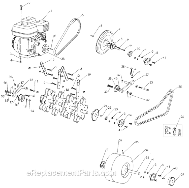 Page C Diagram and Parts List for S.N. 1062 & Above Classen Aerator