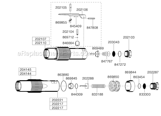 Page C Diagram and Parts List for  Cleco Angle Grinder