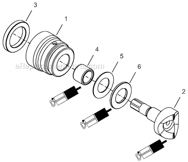 Page E Diagram and Parts List for 34NRS36H15-1  Cleco Ratchet