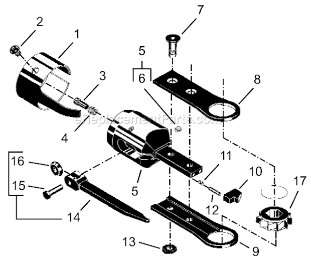 Page G Diagram and Parts List for 34NRS36H15-1  Cleco Ratchet