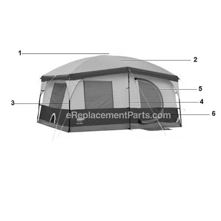 Page A Diagram and Parts List for  Coleman Camping Equipment