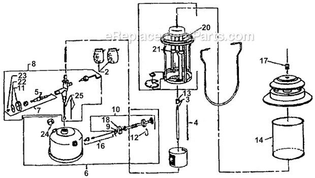 Page A Diagram and Parts List for  Coleman Lighting