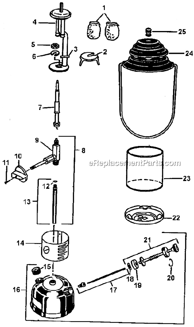 Page A Diagram and Parts List for  Coleman Lighting