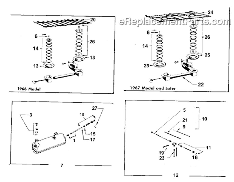 Page A Diagram and Parts List for  Coleman Camping Equipment