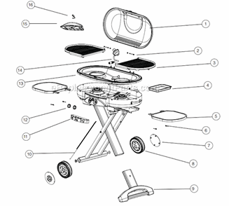 Part Location Diagram of 9949-2071 Coleman Hubcap