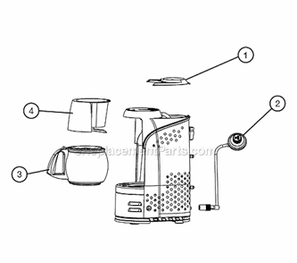 Part Location Diagram of 5010000809 Coleman Regulator Assembly For Propane Coffee Maker