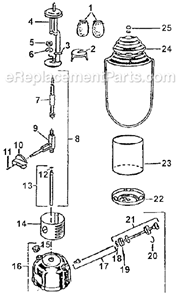 Part Location Diagram of 242J5201 Coleman Pump Plunger