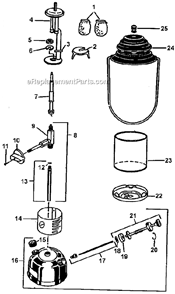 Part Location Diagram of 3000005404 Coleman Generator