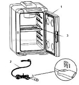 Part Location Diagram of 5640-2501 Coleman Replacement Tray