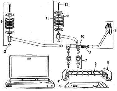 Page A Diagram and Parts List for  Coleman Camping Equipment