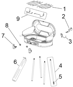 Page A Diagram and Parts List for  Coleman Camping Equipment