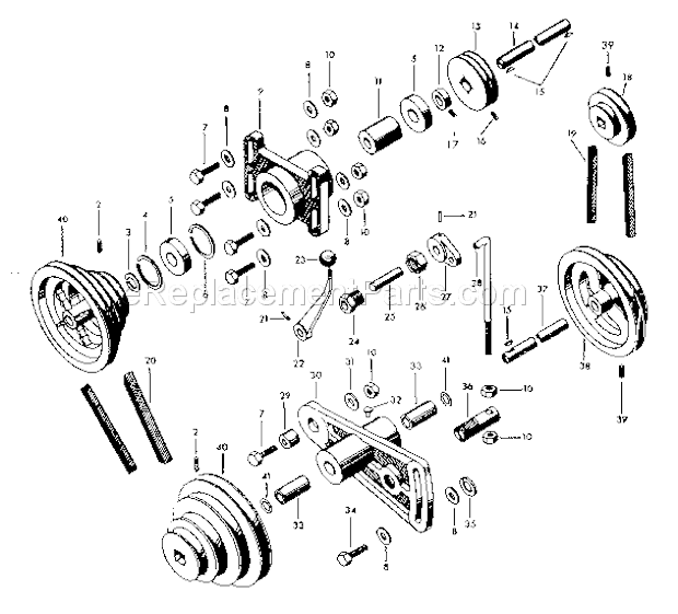 Page I Diagram and Parts List for  Craftsman Lathe