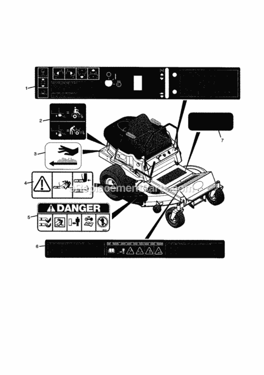 Page B Diagram and Parts List for  Craftsman Lawn Tractor
