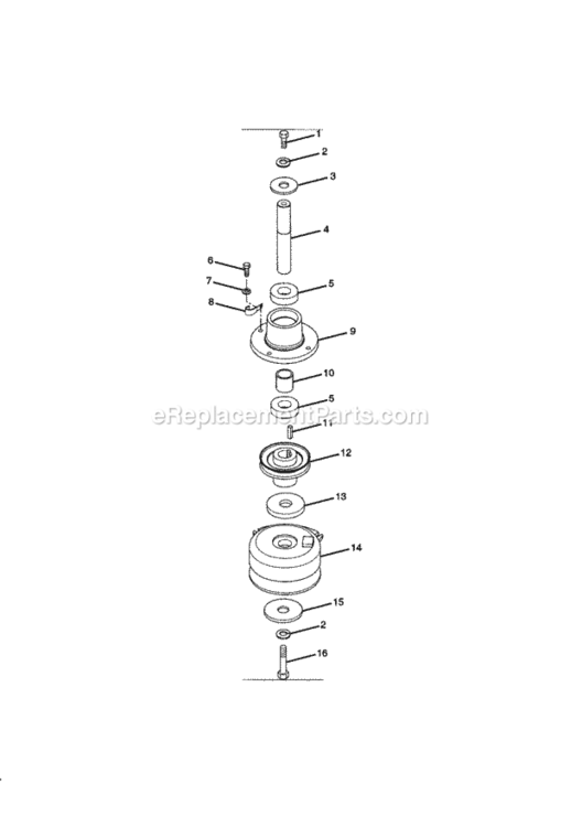 Page D Diagram and Parts List for  Craftsman Lawn Tractor