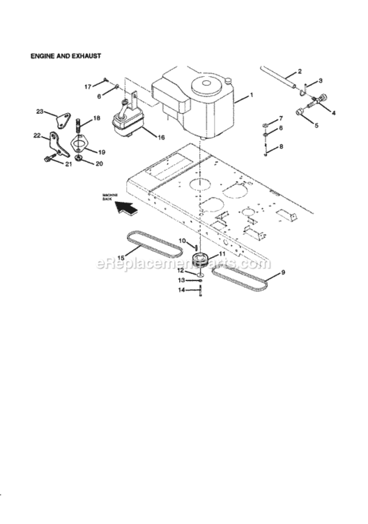 Page G Diagram and Parts List for  Craftsman Lawn Tractor