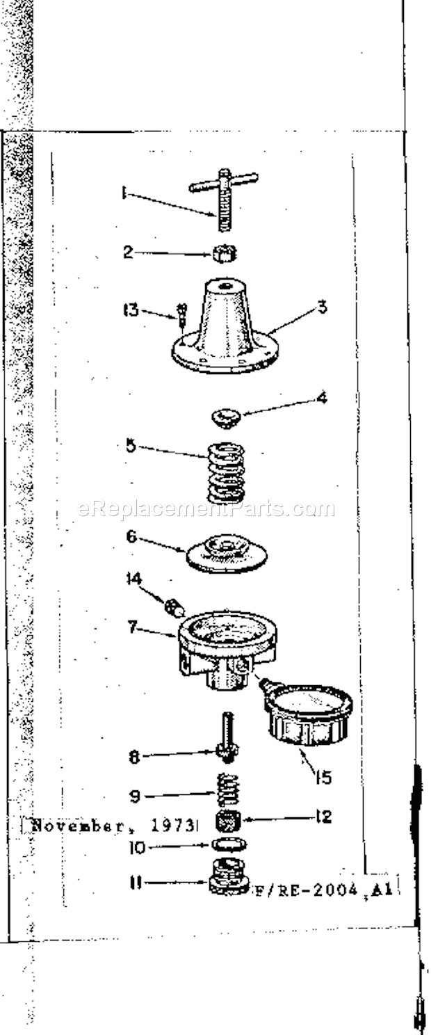 Page B Diagram and Parts List for  Craftsman Paint Sprayer