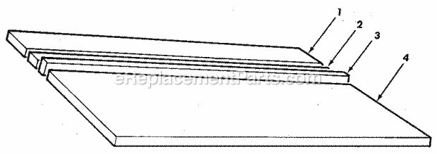 Figure 7 - Table Assembly Diagram and Parts List for  Craftsman Chop Saw