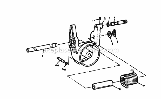 Page C Diagram and Parts List for  Craftsman Miter Saw