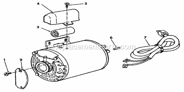Page I Diagram and Parts List for  Craftsman Table Saw