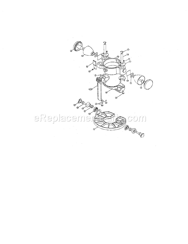 Handle And Tilting Base/C... Diagram and Parts List for  Craftsman Router