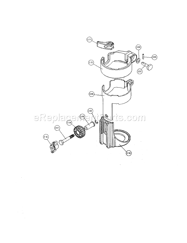 Freehand Soleplate Assemb... Diagram and Parts List for  Craftsman Router