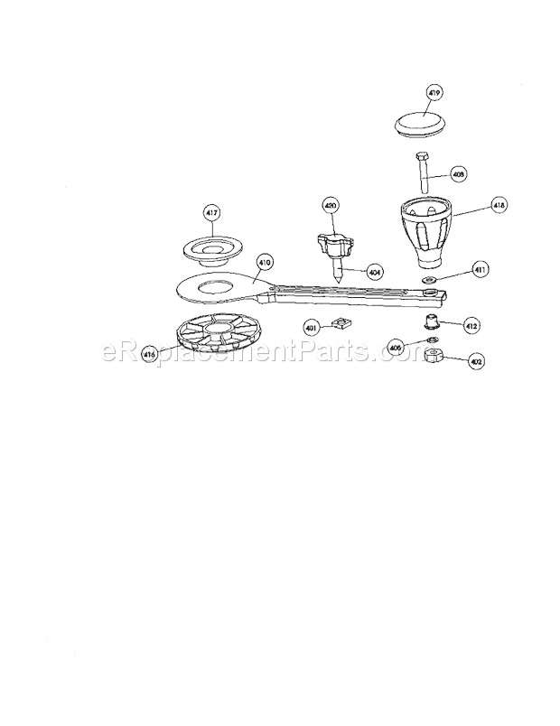 Circle Cutter Assembly Diagram and Parts List for  Craftsman Router