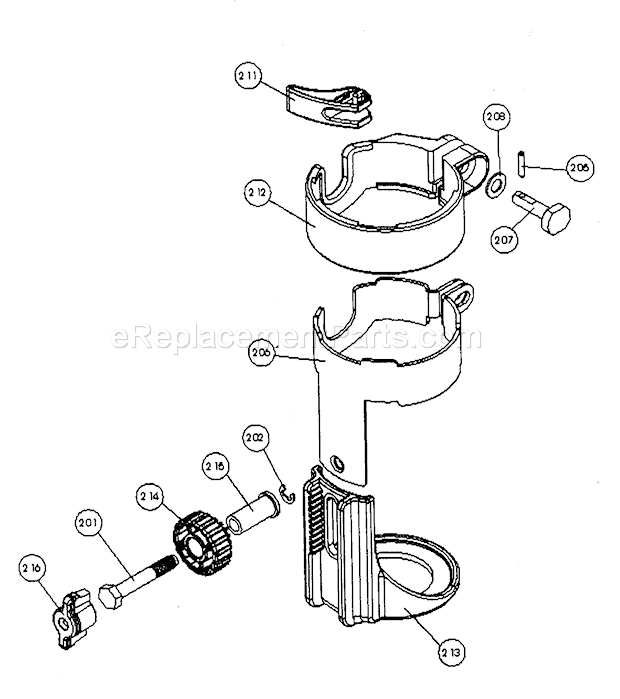 Freehand Soleplate Assy Diagram and Parts List for  Craftsman Router
