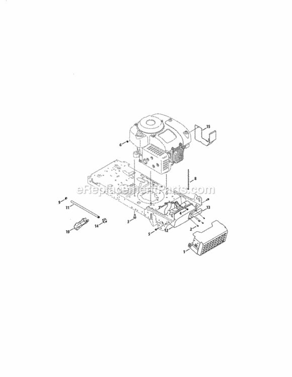 Page E Diagram and Parts List for  Craftsman Lawn Tractor