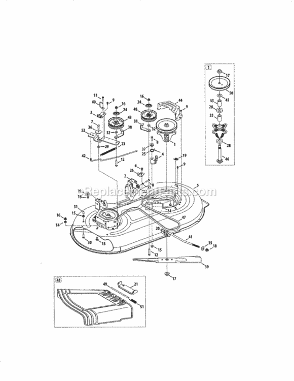 Page G Diagram and Parts List for  Craftsman Lawn Tractor