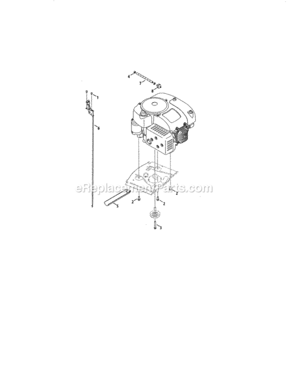 Page H Diagram and Parts List for  Craftsman Lawn Tractor