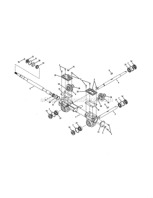 Page C Diagram and Parts List for  Craftsman Tiller