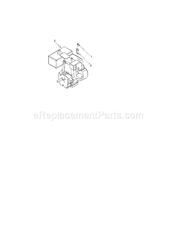 Engine Diagram and Parts List for  Craftsman Snow Blower