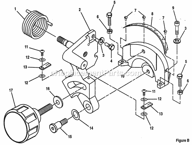 Gear Assy Diagram and Parts List for  Craftsman Miter Saw