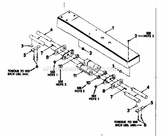 Saw Arm Assembly Diagram and Parts List for 31523742  Craftsman Chop Saw