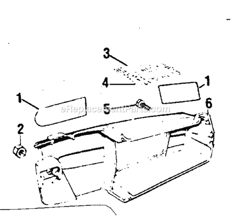 Bar Clamp Diagram and Parts List for  Craftsman Chainsaw