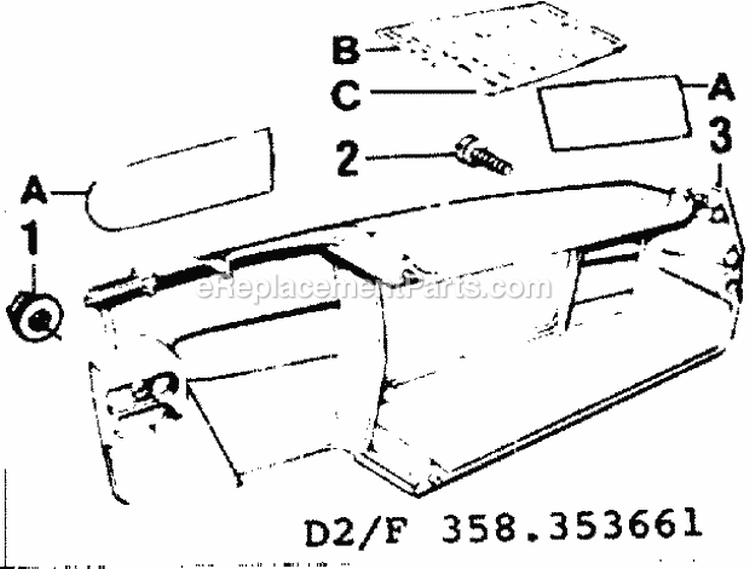 Page D Diagram and Parts List for  Craftsman Chainsaw