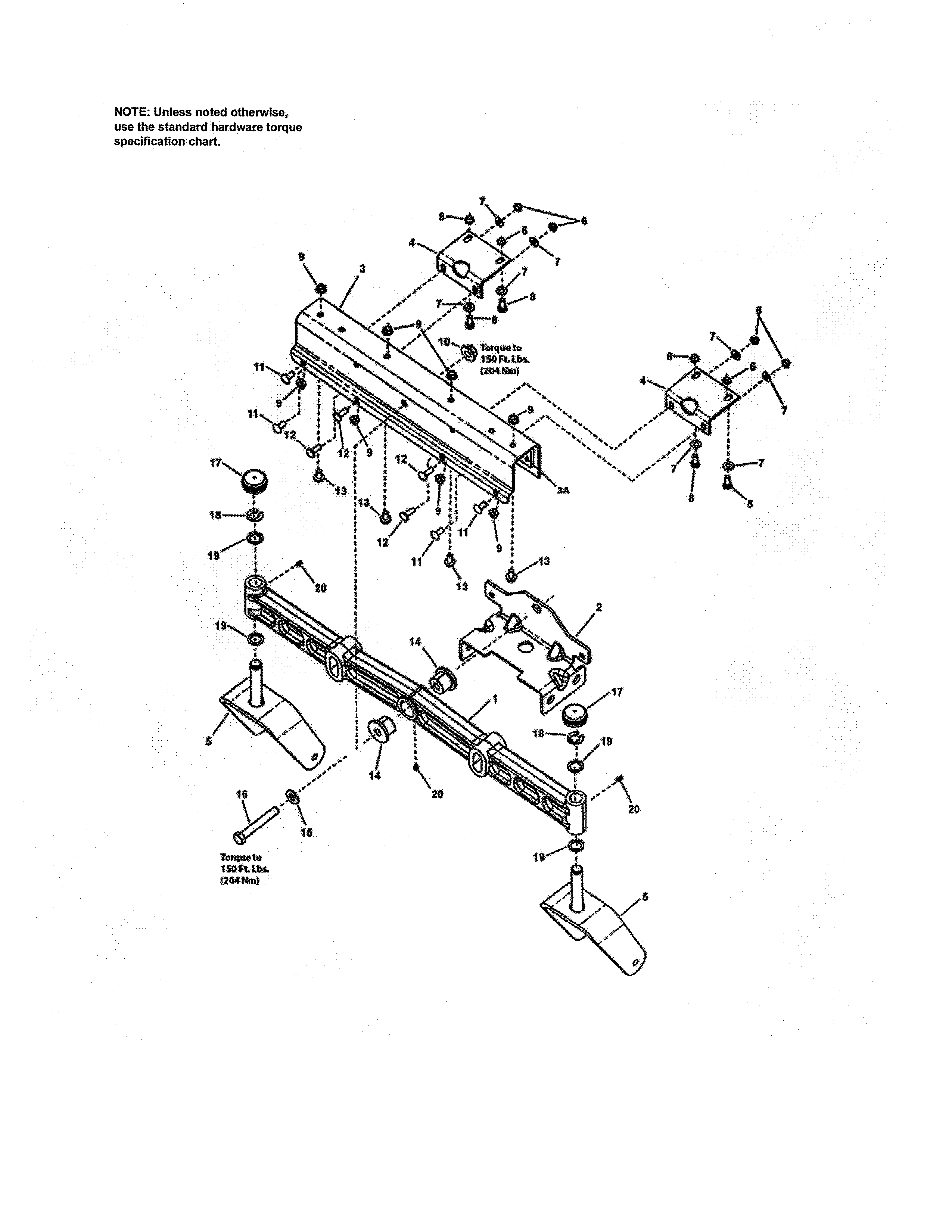 Front Axle, Rzt26520 Diagram and Parts List for  Craftsman Engine