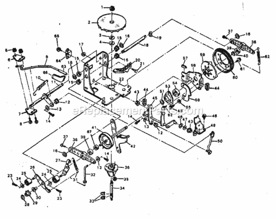 Page G Diagram and Parts List for  Craftsman Lawn Tractor