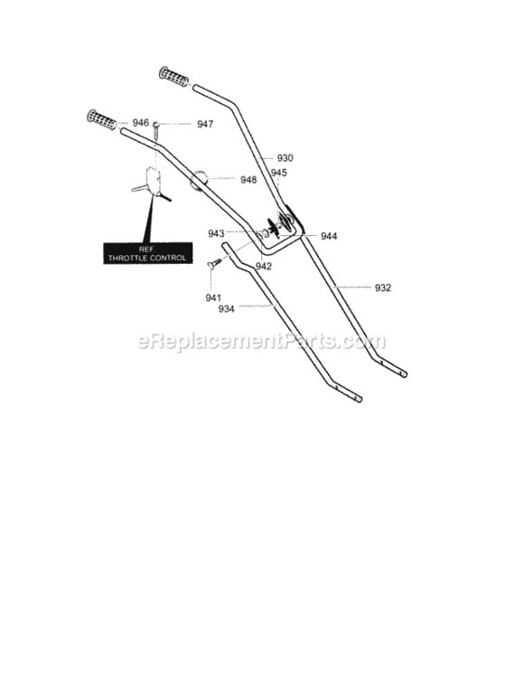 Page E Diagram and Parts List for  Craftsman Cultivator
